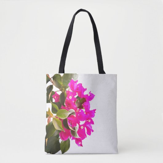 Pink Floral Bloom Tote Bag (Voorkant)