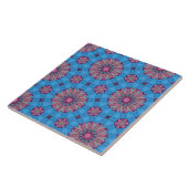Pink Floral Boho Tegeltje (Zijkant)