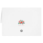 Pink Floral Bouquet bedankt (Achterkant Horizontaal)