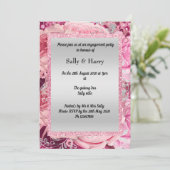 PINK FLORAL BOUQUET GLITTER BIRTHDAY KAART (Staand voorkant)