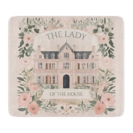 Pink Floral Bridgerton Manor House Snijplank