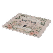 Pink Floral Bridgerton Manor House Snijplank (Hoek)