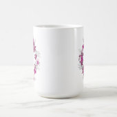 Pink Floral Butterfly Mug Koffiemok (Center)