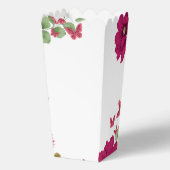 Pink Floral Butterfly Watercolor Favor Box Bedankdoosjes (Achterkant)