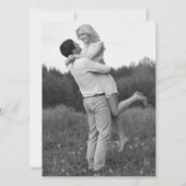 Pink Floral Cactus - sla de datum op Save The Date (Achterkant)