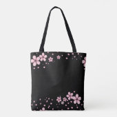 Pink Floral Canvas tas (Achterkant)