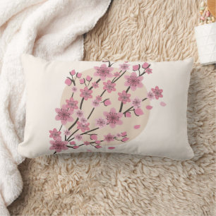 Pink Floral Cherry Blossom Tree Petals Kussen