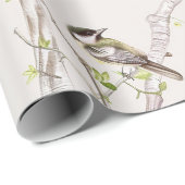 Pink Floral Chinoiserie Cadeaupapier (Rol Hoek)