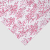 Pink Floral Chinoiserie Toile Tissuepapier (Detail)