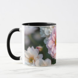 Pink Floral Coffee Cup Mok