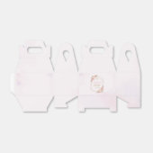 Pink Floral Communion  Bedankdoosjes (Uitgevouwen)