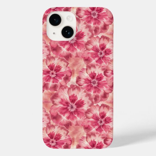Pink Floral Coquette Case-Mate iPhone Case (Achterkant)