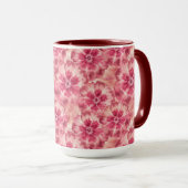 Pink Floral Coquette Mok (Voorkant rechts)