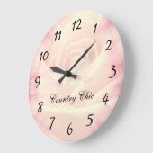Pink floral Country chic design Grote Klok (Hoek)