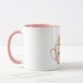 Pink Floral Cup of Easter Eggs Baby Chick Mok (Links)