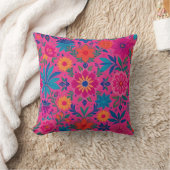 pink floral cushion kussen (Deken)