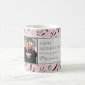 PINK Floral Custom MOMMA Photo Koffiemok (Center)