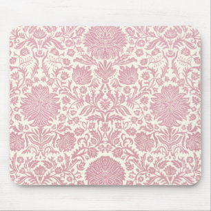 Pink Floral Damask Pattern Muismat