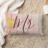 Pink Floral de heer en mevrouw Kussen (Deken)