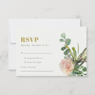 PINK FLORAL DESERT CACTI FOLIAGE WATERVERF RSVP