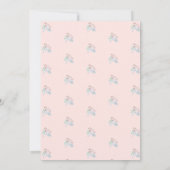  Pink Floral Eerste Heilige Communie Kaart (Achterkant)