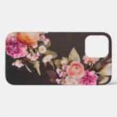 Pink Floral  Elegant Case-Mate iPhone Case (Achterkant (horizontaal))
