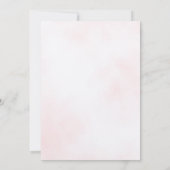 Pink Floral Fairy Garden 3rd Birthday Invitation Kaart (Achterkant)