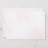 Pink Floral Fairy Garden 3rd Birthday Photo Kaart (Achterkant)