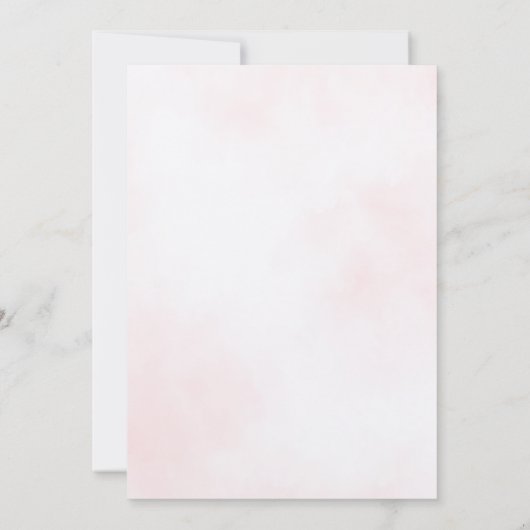 Pink Floral Fairy Garden 6th Birthday Invitation Kaart (Achterkant)