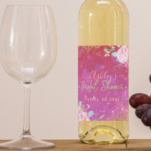 Pink Floral Fancy Elegant Romantic Vrijgezellenfee