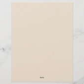 Pink Floral Fantasy with a Gold Frame Stationery Briefhoofd (Achterkant)