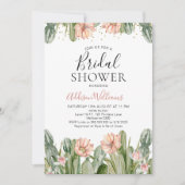 Pink Floral Fiesta Cactus Succulent Vrijgezellenfe Kaart (Voorkant)