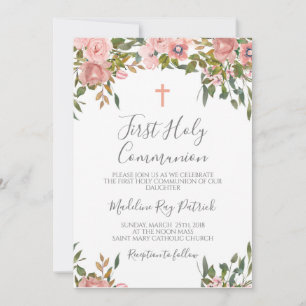 Pink Floral First Community Kaart