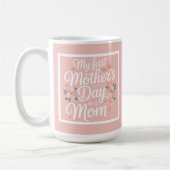Pink Floral First Mother's Day Koffiemok (Links)