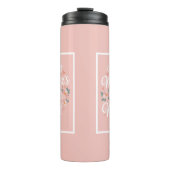 Pink Floral First Mother's Day  Thermosbeker (Voorkant)