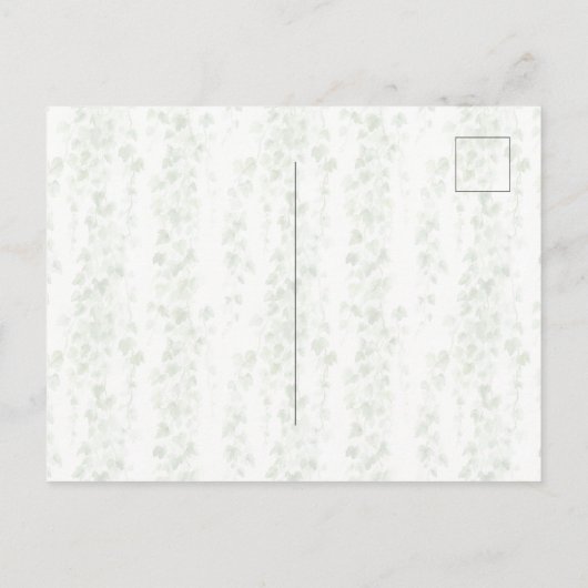 Pink Floral Forest Squirrel Briefkaart (Achterkant)