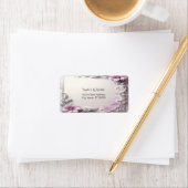Pink Floral Frame Address Label (Insitu)