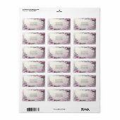 Pink Floral Frame Address Label (Full Sheet)
