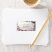 Pink Floral Frame Address Label (Insitu)