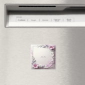 Pink Floral Frame Magnet (Insitu (Vaatwasser))