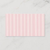 Pink Floral Garden Baby shower Boeken voor Baby Informatiekaartje (Achterkant)