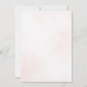 Pink Floral Garden Fairy First Birthday Kaart (Achterkant)