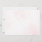 Pink Floral Garden Fairy First Birthday Photo Kaart (Achterkant)