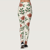Pink Floral Garden Legging Print (Achterkant)