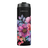 Pink Floral Garden Thermosbeker (Voorkant)