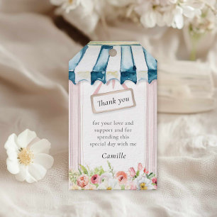 Pink Floral Garden Vrijgezellenfeest Hartelijk dan Cadeaulabel