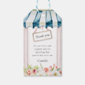 Pink Floral Garden Vrijgezellenfeest Hartelijk dan Cadeaulabel (Voorkant)