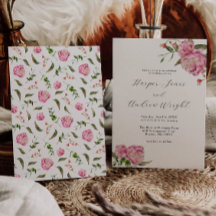 Pink Floral Garden Wedding