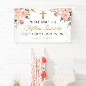 Pink Floral Girl First Heilige Communist Banner (Insitu)