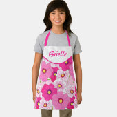 Pink Floral Girls All-Over Print Schort personalis (Insitu)